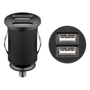 USB įkrovimo dvigubas adapteris 12/24V > 2x USB (maks. 2.1A) W44177