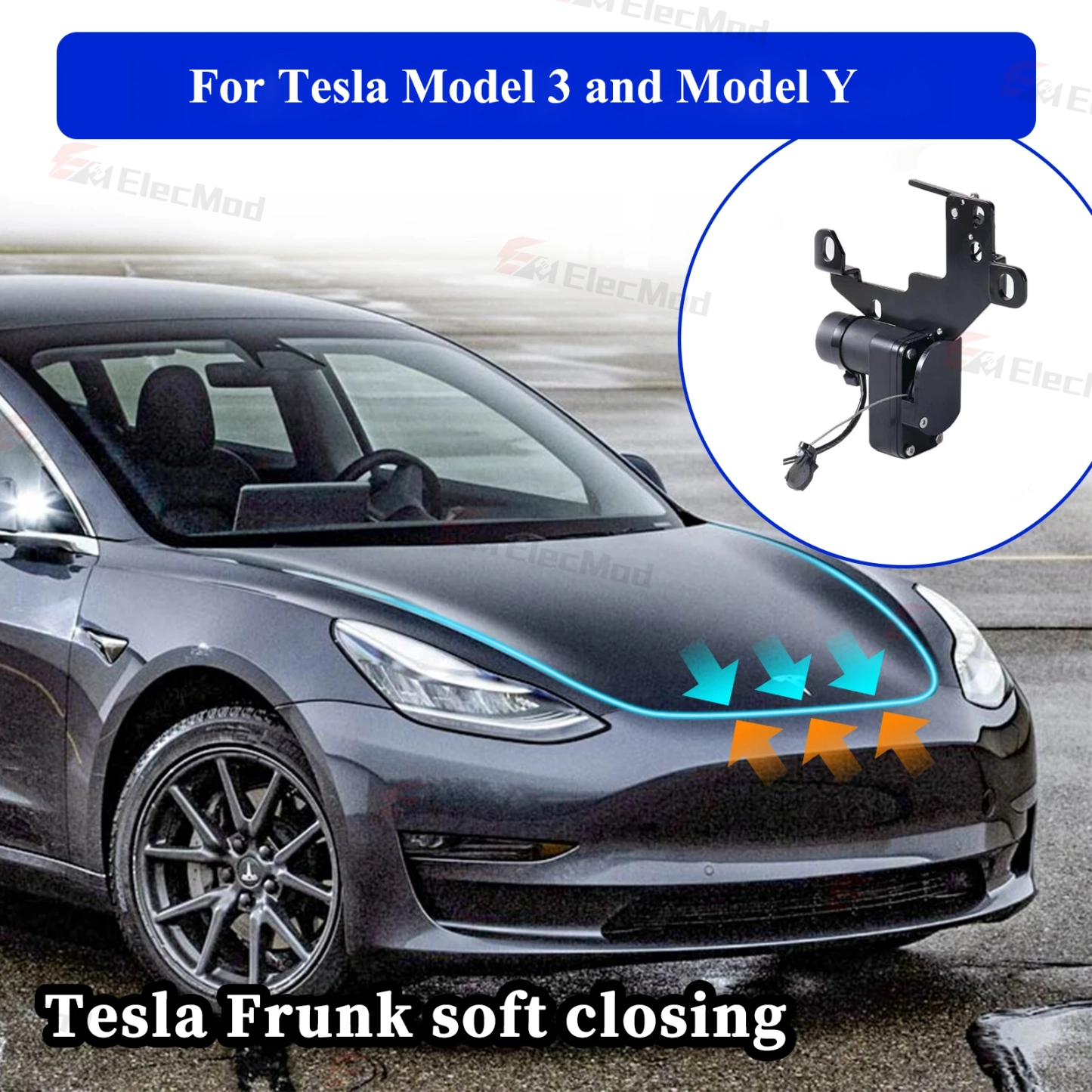 Elektrinė priekinės bagažinės spyna Tesla automobiliams