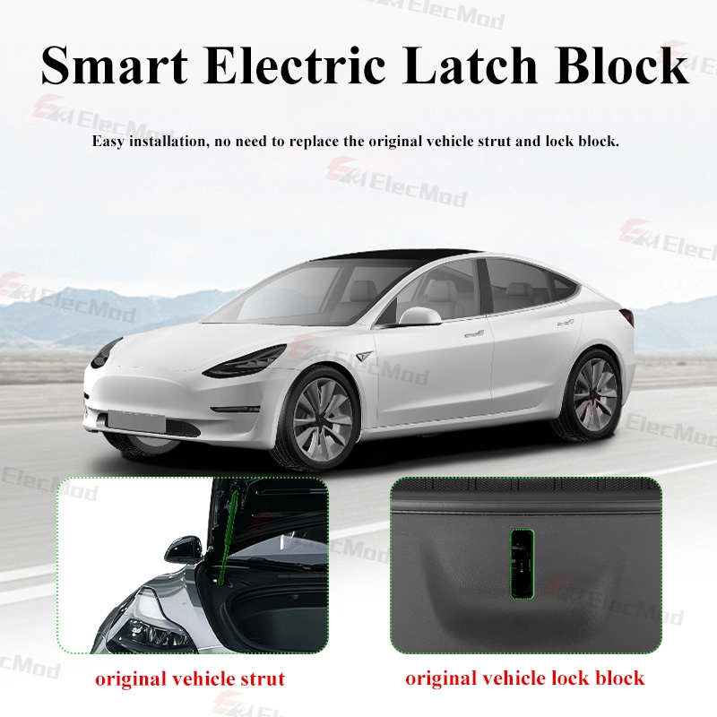 Elektrinė priekinės bagažinės spyna Tesla automobiliams - Image 4