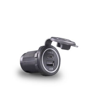 Įkroviklis USB-A ir USB-C, integruotas, 5 V, 4,2 A MY1218