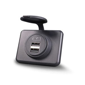 Įkroviklis USB-A 2x, įmontuojamas, 5V, 4,2A MY1236