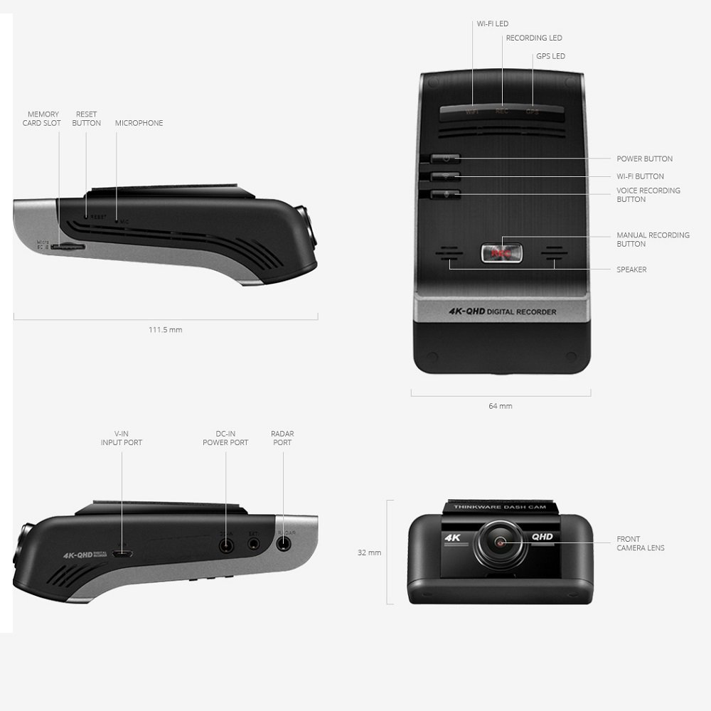 Vaizdo registratorius Thinkware U1000 2CH 4K 64GB - Image 6