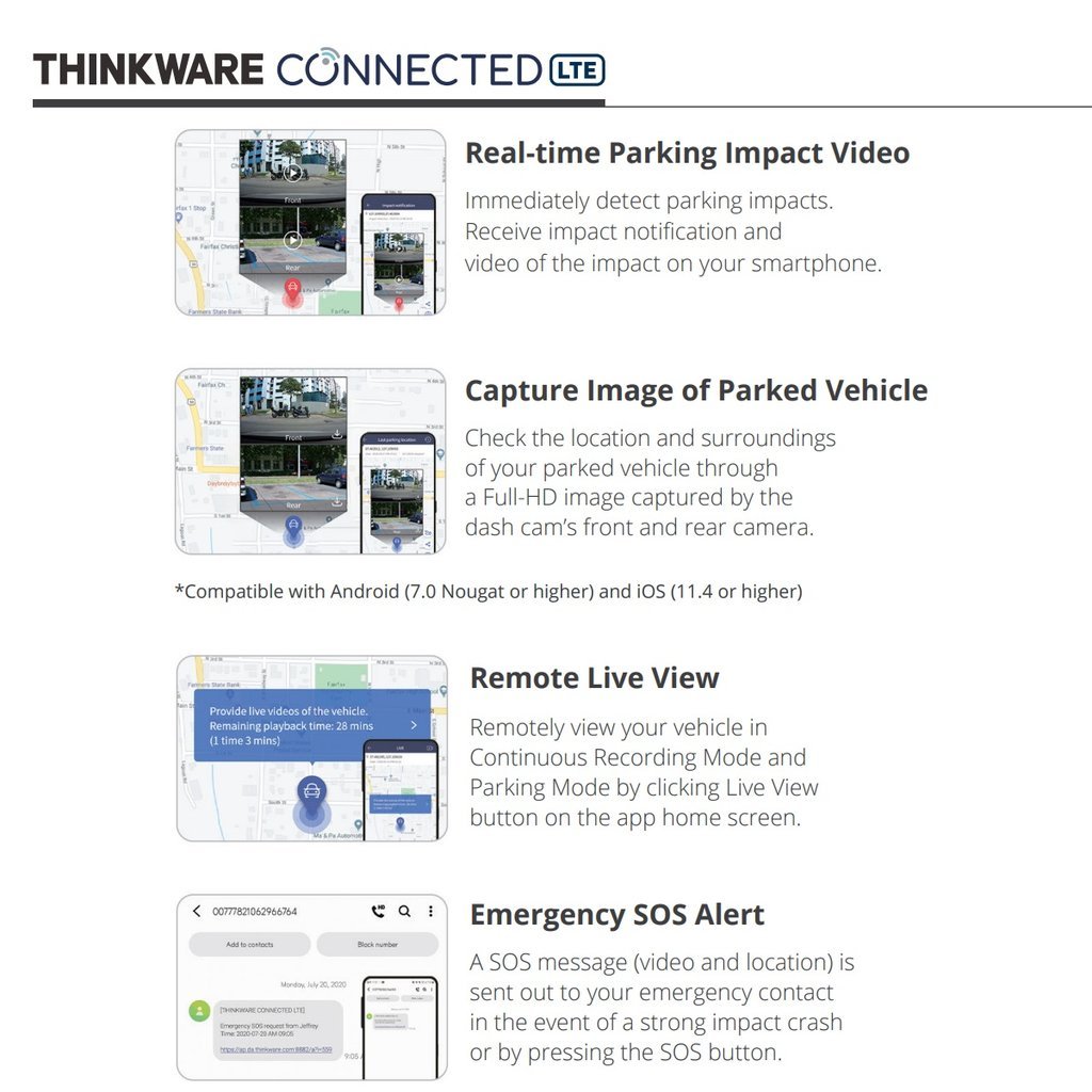 Vaizdo registratorius Thinkware T700 4G LTE - Image 5