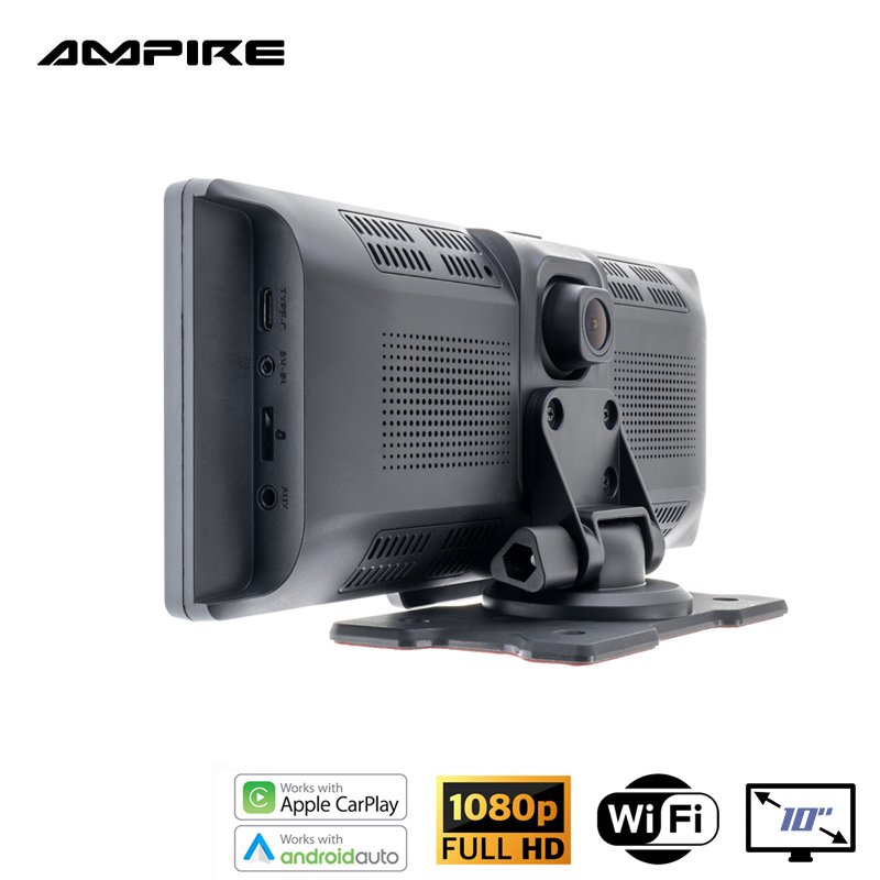 AMPIRE išmaniojo telefono monitorius 25,4 cm (10 colių) su dviguba AHD vaizdo kamera ir galinės vaizdo kamers funkcija CPM101 - Image 8