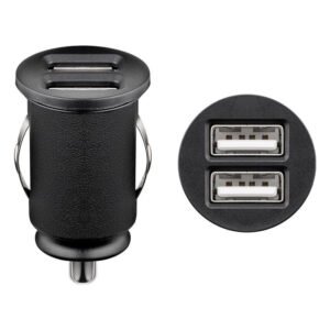 USB įkrovimo dvigubas adapteris 12/24V > 2x USB (maks. 2.1A) W44177